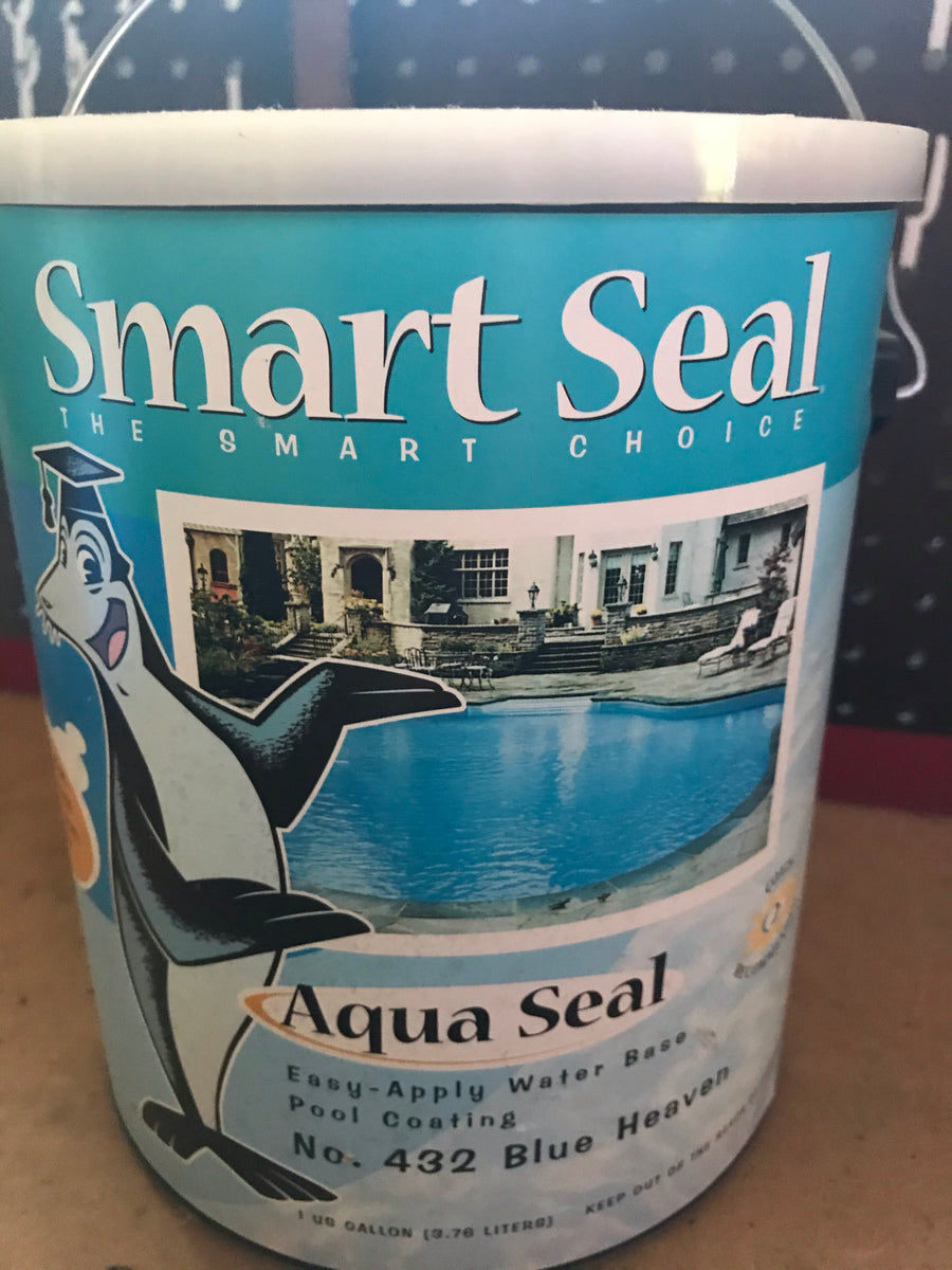 New Smart Seal Aqua Seal POOL COATING Blue Heaven #432 1 Gallon Sealed –  Touched By Time Treasures
